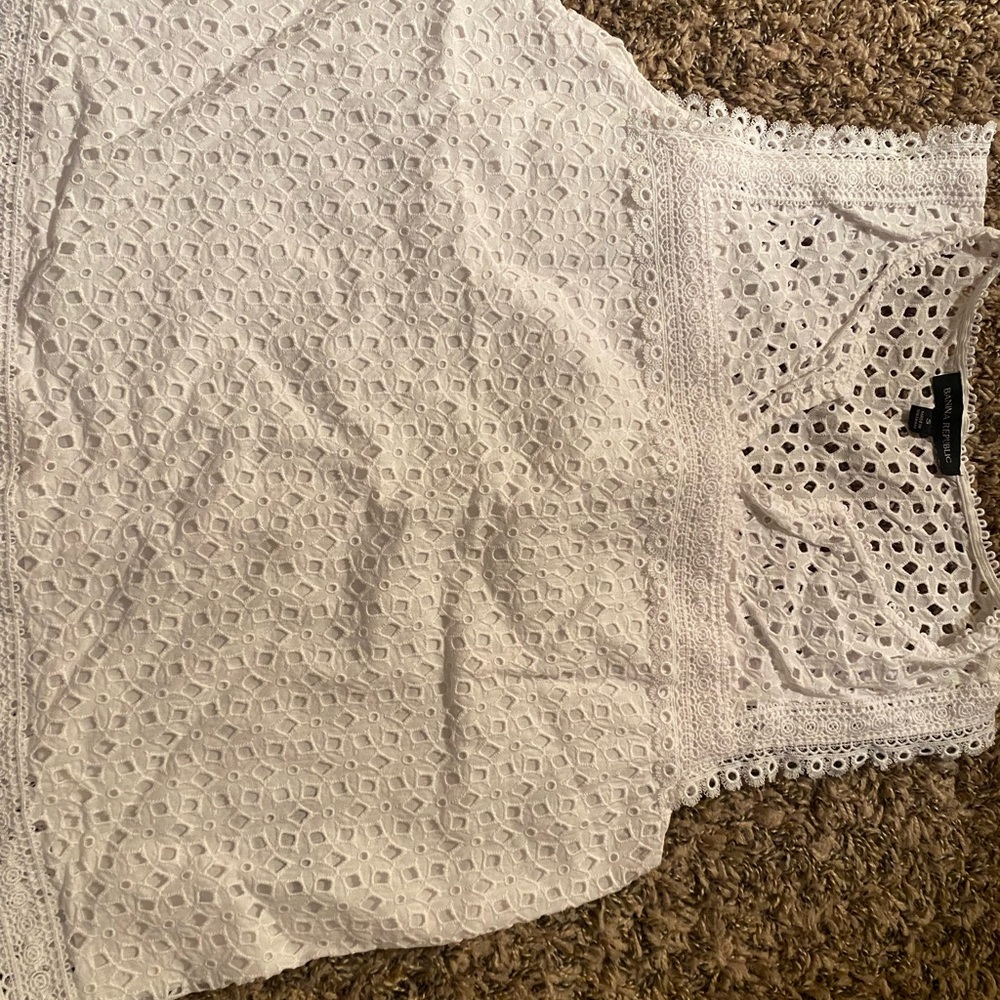 Banana Republic eyelet blouse
